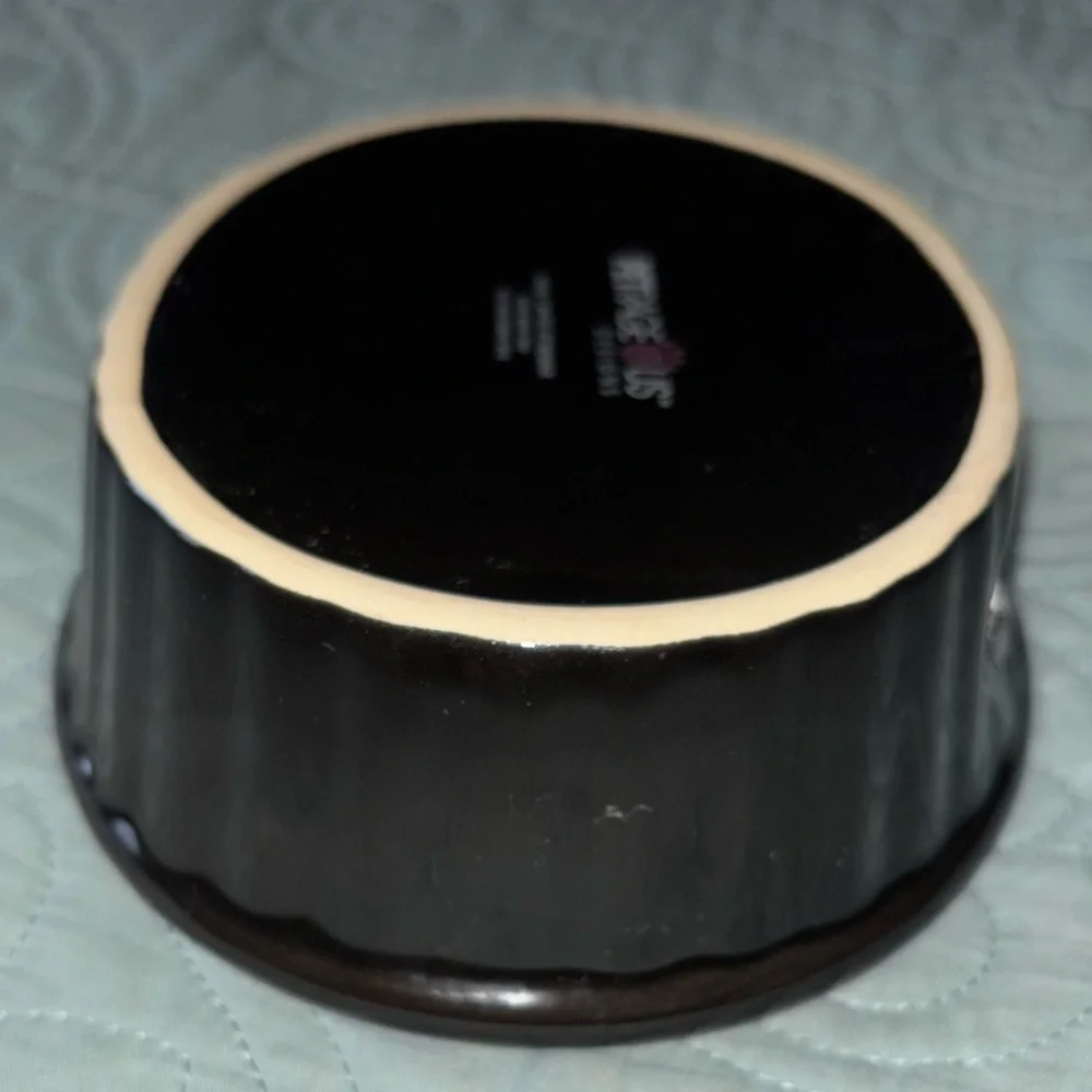 Black Ceramic MEOW Bowl